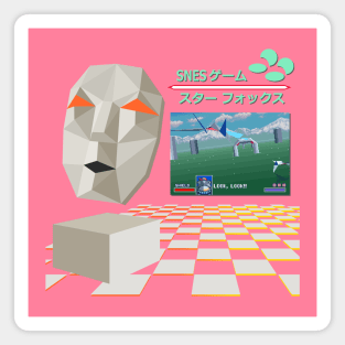 Vaporwave Star Fox Magnet